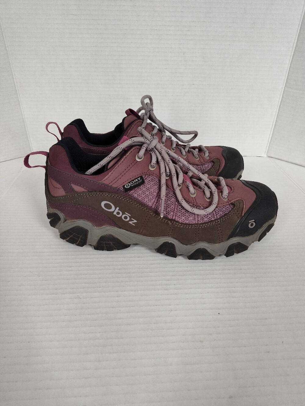 Oboz Firebrand II Low Hiking Shoes Women's Size 10.5 Lilac Purple Waterproof